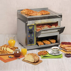 Infrared conveyor toaster for breakfast