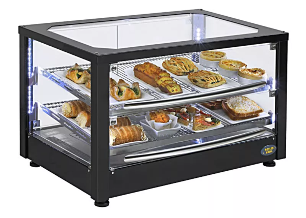 Self-service heated display showcase - 2 grids Self-service heated display showcase - 2 grids