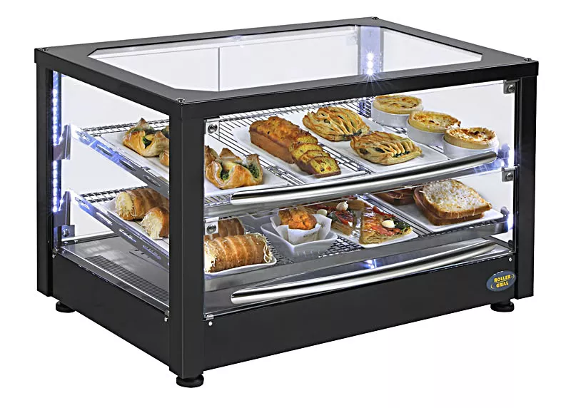 Self-service heated display showcase – 2 grids