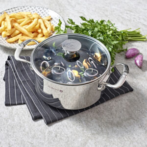 Stainless steel stewpan MILADY with glass lid
