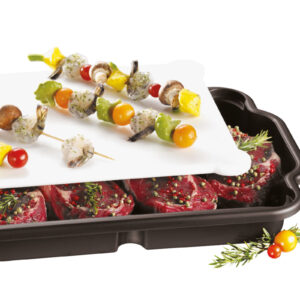 Cutting board with tray